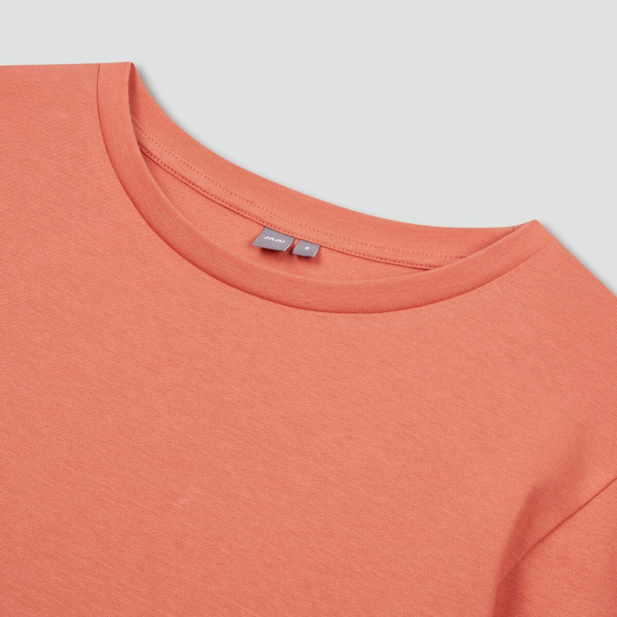 JAJU Puff-Sleeve T-Shirt – Orange
