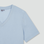 JAJU Smart Cotton V-Neck T-Shirt – Sky Blue