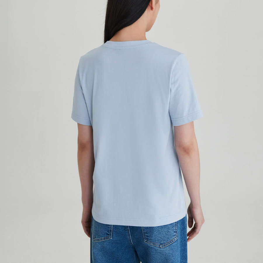 JAJU Smart Cotton V-Neck T-Shirt – Sky Blue