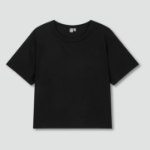 JAJU Smart Cotton Crop T-Shirt – Black