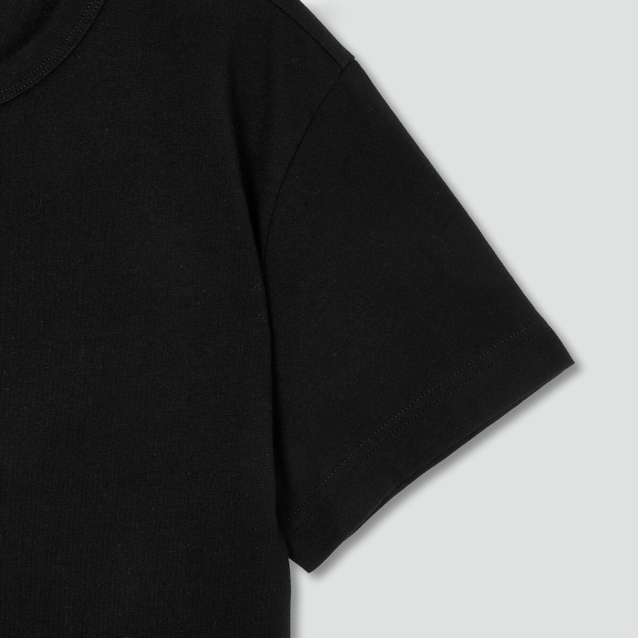 JAJU Smart Cotton Crop T-Shirt – Black