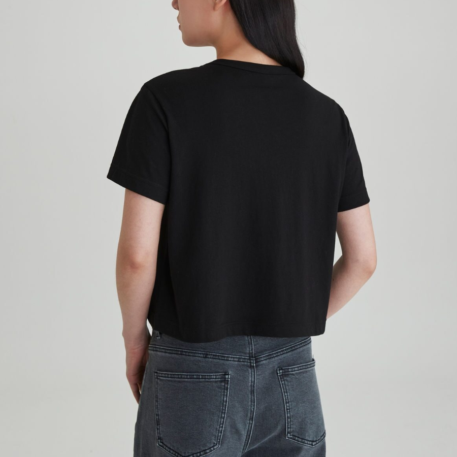 JAJU Smart Cotton Crop T-Shirt – Black