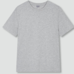 JAJU Slub Short-Sleeve T-Shirt – Melange Grey