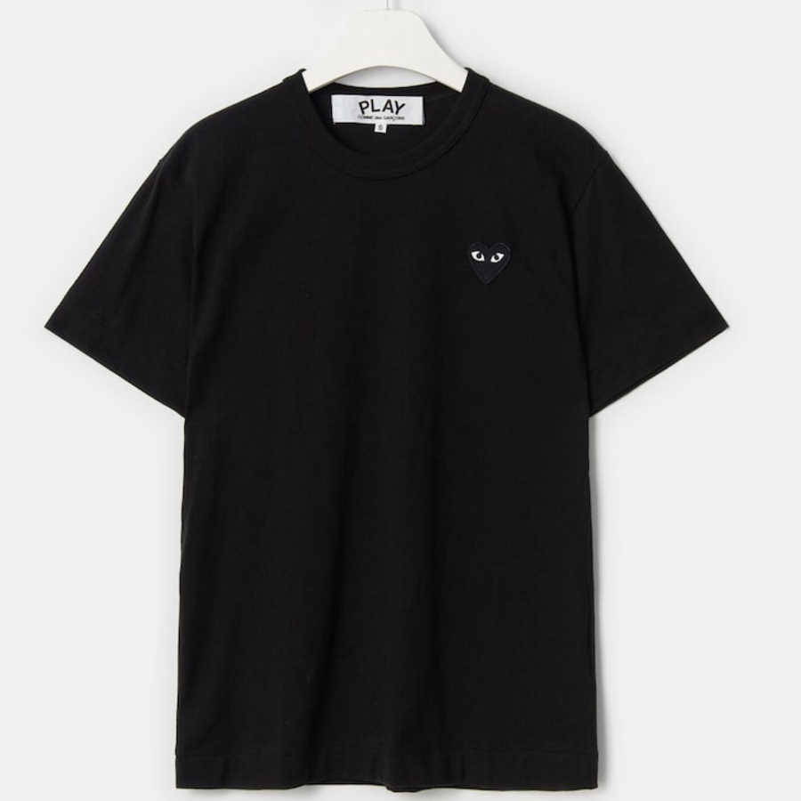 PLAY COMME des GARÇONS (Unisex) Black Heart Wappen T-Shirt – Black