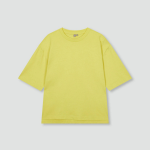 JAJU Smart Cotton Loose-Fit 5-Sleeve T-Shirt – Yellow