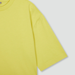 JAJU Smart Cotton Loose-Fit 5-Sleeve T-Shirt – Yellow