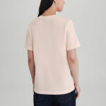 JAJU Smart Cotton V-Neck T-Shirt – Pink