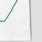 PLAY COMME des GARÇONS (Unisex) Green Line Heart Print T-Shirt – White