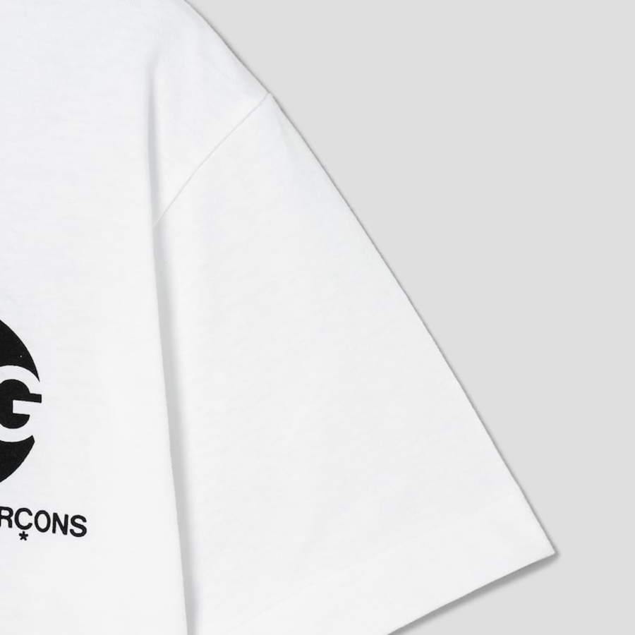 CDGCDGCDG Circle Logo Printed Short Sleeve T-Shirt – White