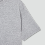 JAJU Sweat Short-Sleeve Shirt – Melange Grey