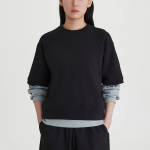 JAJU Sweat Short-Sleeve Shirt – Black