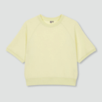 JAJU Sweat Short-Sleeve Shirt – Yellow
