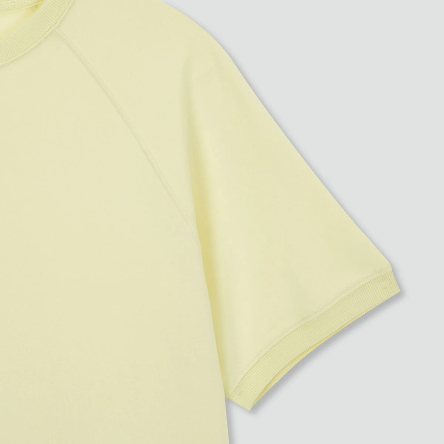 JAJU Sweat Short-Sleeve Shirt – Yellow