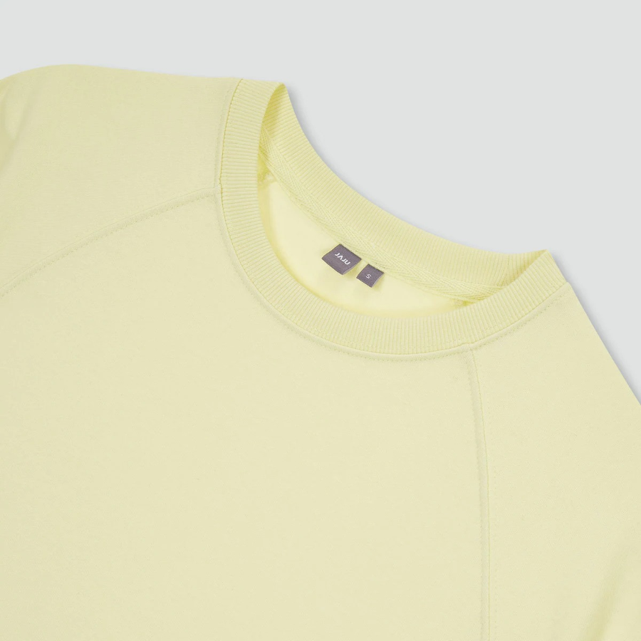 JAJU Sweat Short-Sleeve Shirt – Yellow