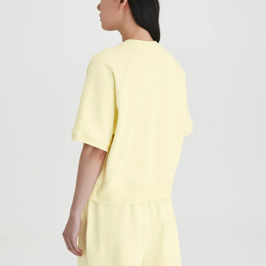 JAJU Sweat Short-Sleeve Shirt – Yellow