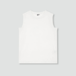 JAJU Slub Sleeveless T-Shirt – White