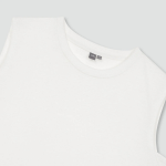 JAJU Slub Sleeveless T-Shirt – White