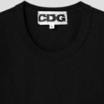 CDGCDGCDG Logo Printed Short Sleeve T-Shirt (Airplane Back Logo) – Black