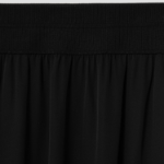 Theory Women Silk Combo Rib Waistband Volume Skirt - Black