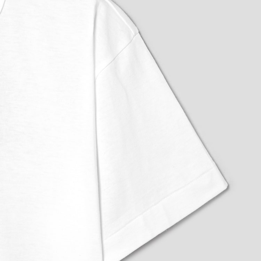 CDGCDGCDG Logo Printed Short Sleeve T-Shirt (Airplane Back Logo) – White