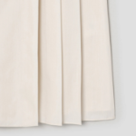 Theory Women Sleek Poplin Partial Pleats Skirt - Eggshell