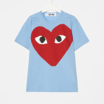 PLAY COMME DES GARÇONS (Unisex) Red Play Big Heart T-Shirt – Blue