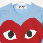 PLAY COMME DES GARÇONS (Unisex) Red Play Big Heart T-Shirt – Blue
