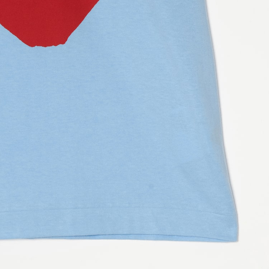 PLAY COMME DES GARÇONS (Unisex) Red Play Big Heart T-Shirt – Blue