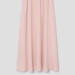 Theory Women Silk Combo Rib Waistband Volume Skirt - Pink Sand