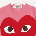 PLAY COMME DES GARÇONS (Unisex) Red Play Big Heart T-Shirt – Pink