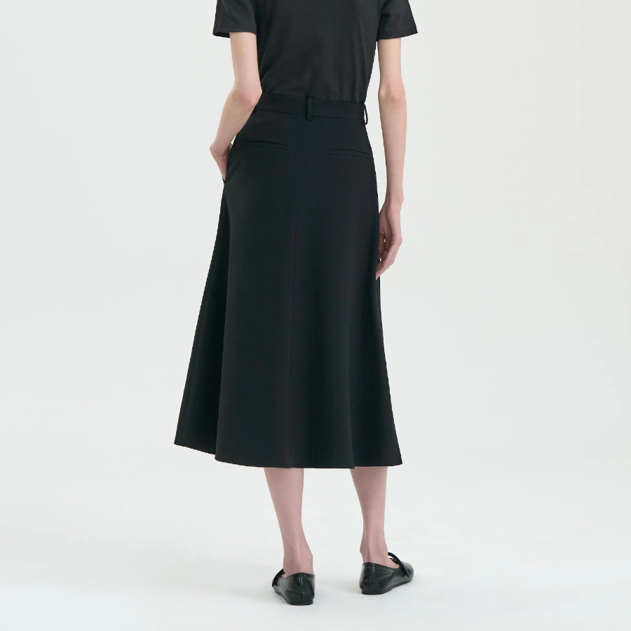 Theory Women Admiral Crepe Trouser Skirt - Black