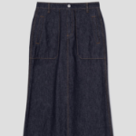 Theory Women Mod Denim Utility A-line Skirt - Indigo