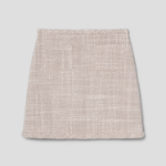 Theory Women Texture Tweed Binding Mini Skirt - Taupe Multi