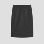 Theory Women Good Wool Slim Fit Pencil Skirt - Charcoal Melange