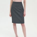 Theory Women Good Wool Slim Fit Pencil Skirt - Charcoal Melange