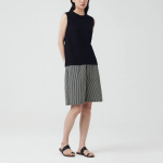 JAJU Slub Sleeveless T-Shirt – Black