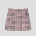 Theory Women Multicolor Tweed A-Line Mini Skirt - Pink Multi