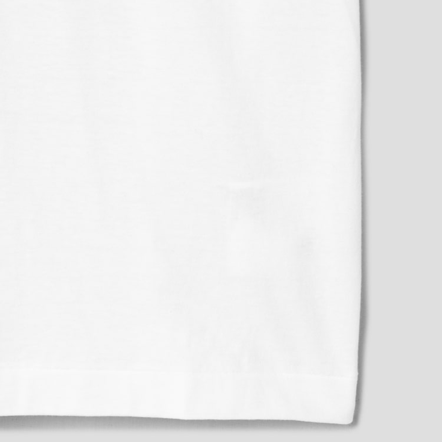 PLAY COMME des GARÇONS (Unisex) Black Heart Print Stud T-Shirt – White