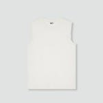JAJU Panel Sleeveless T-Shirt – White