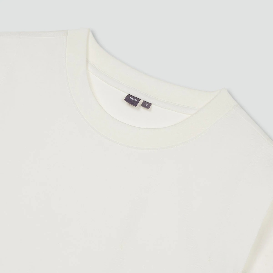 JAJU Panel Sleeveless T-Shirt – White