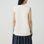 JAJU Panel Sleeveless T-Shirt – White