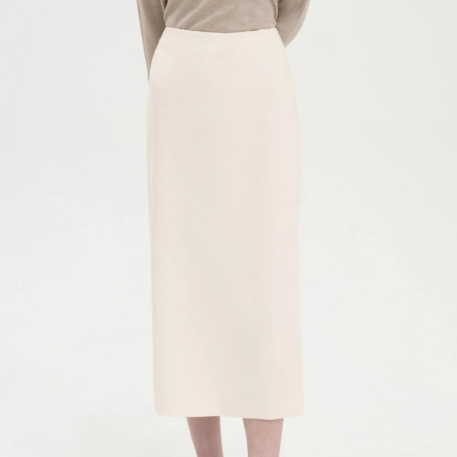 Theory Women Admiral Crepe Straight Skirt - Rice