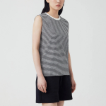 JAJU Slub Sleeveless T-Shirt – Jet Black