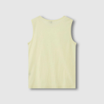 JAJU Cotton Twist Yarn Sleeveless T-Shirt – Yellow