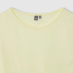 JAJU Cotton Twist Yarn Sleeveless T-Shirt – Yellow