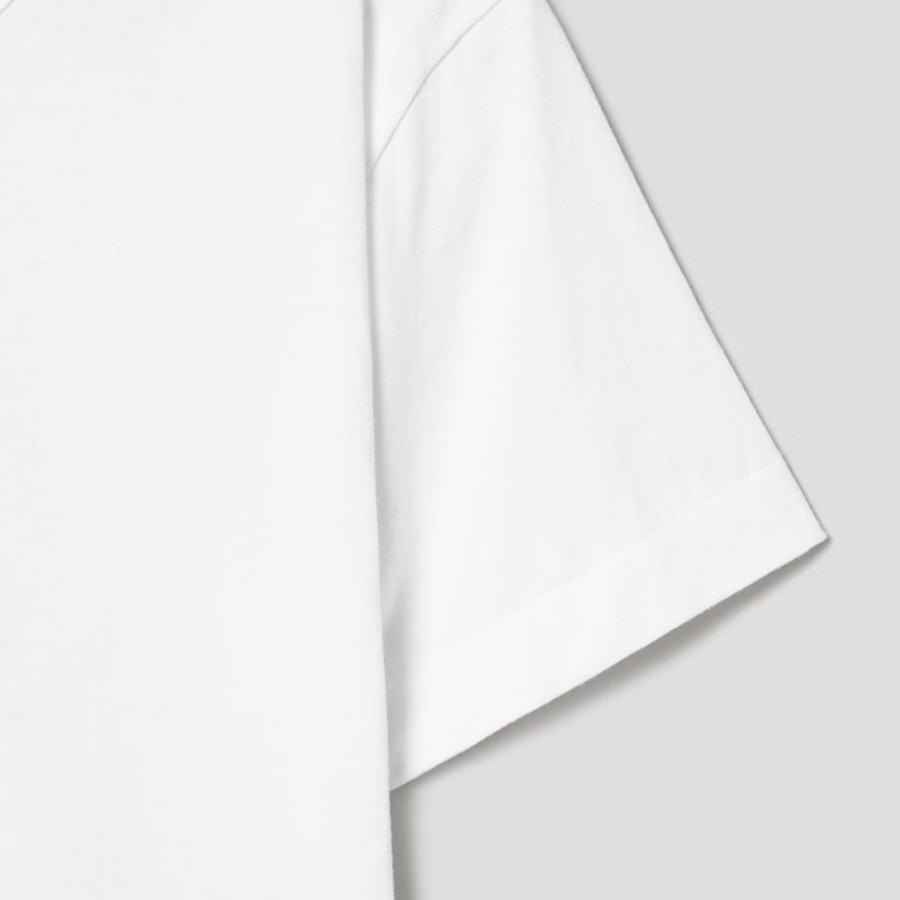 PLAY COMME des GARÇONS (Unisex) Black Heart Wappen T-Shirt – White