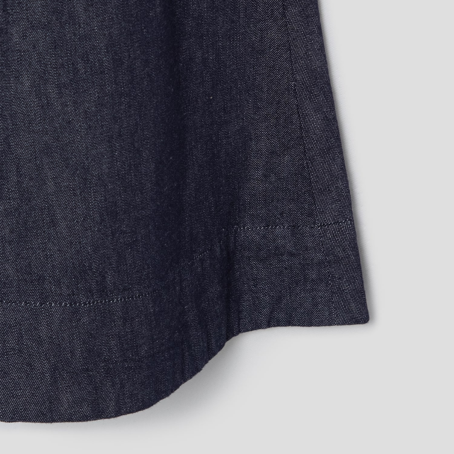 Theory Women Mod Denim Flare Seam Midi Skirt - Indigo