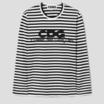 CDGCDGCDG Long Sleeved Stripe T-Shirt – Black