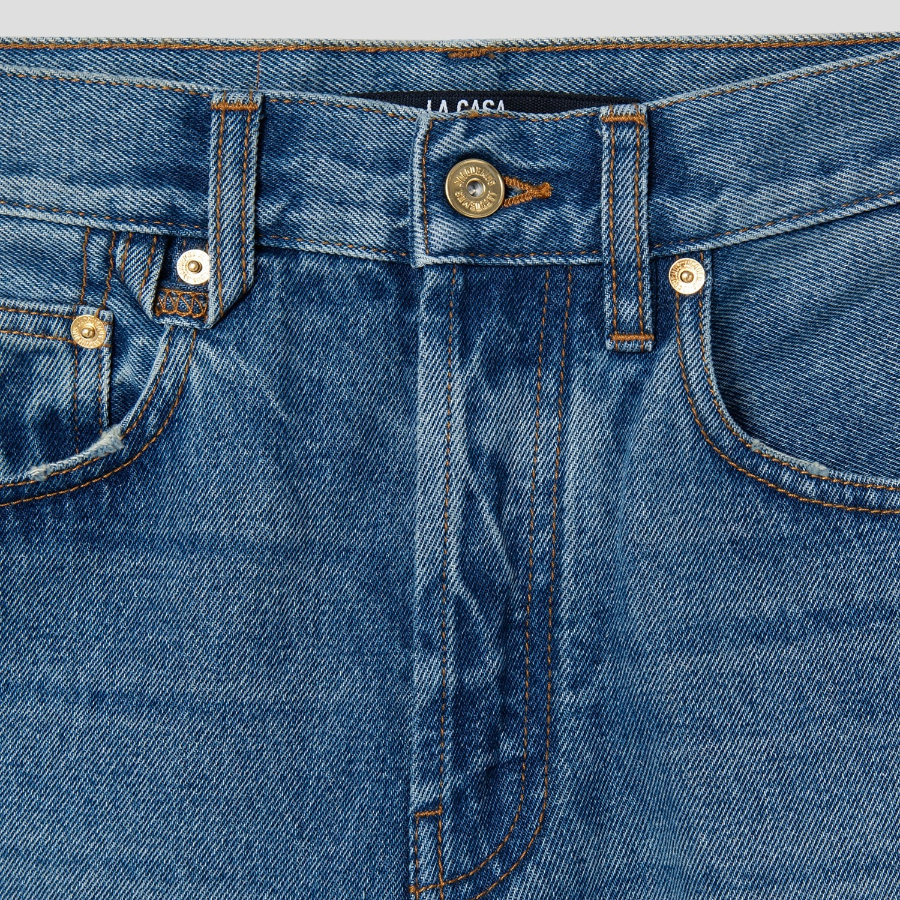 JACQUEMUS Le De-Nîmes Droit - Blue/Tabac