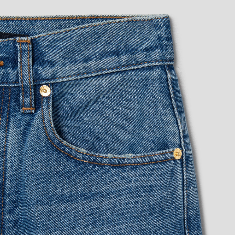 JACQUEMUS Le De-Nîmes Droit - Blue/Tabac